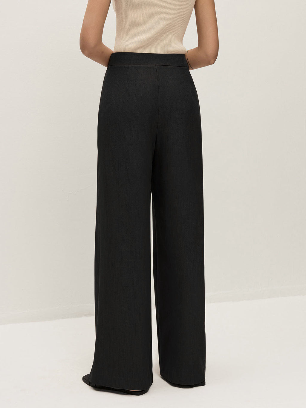 High Waist Straight Leg Trouser