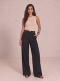 High Waist Straight Leg Trouser