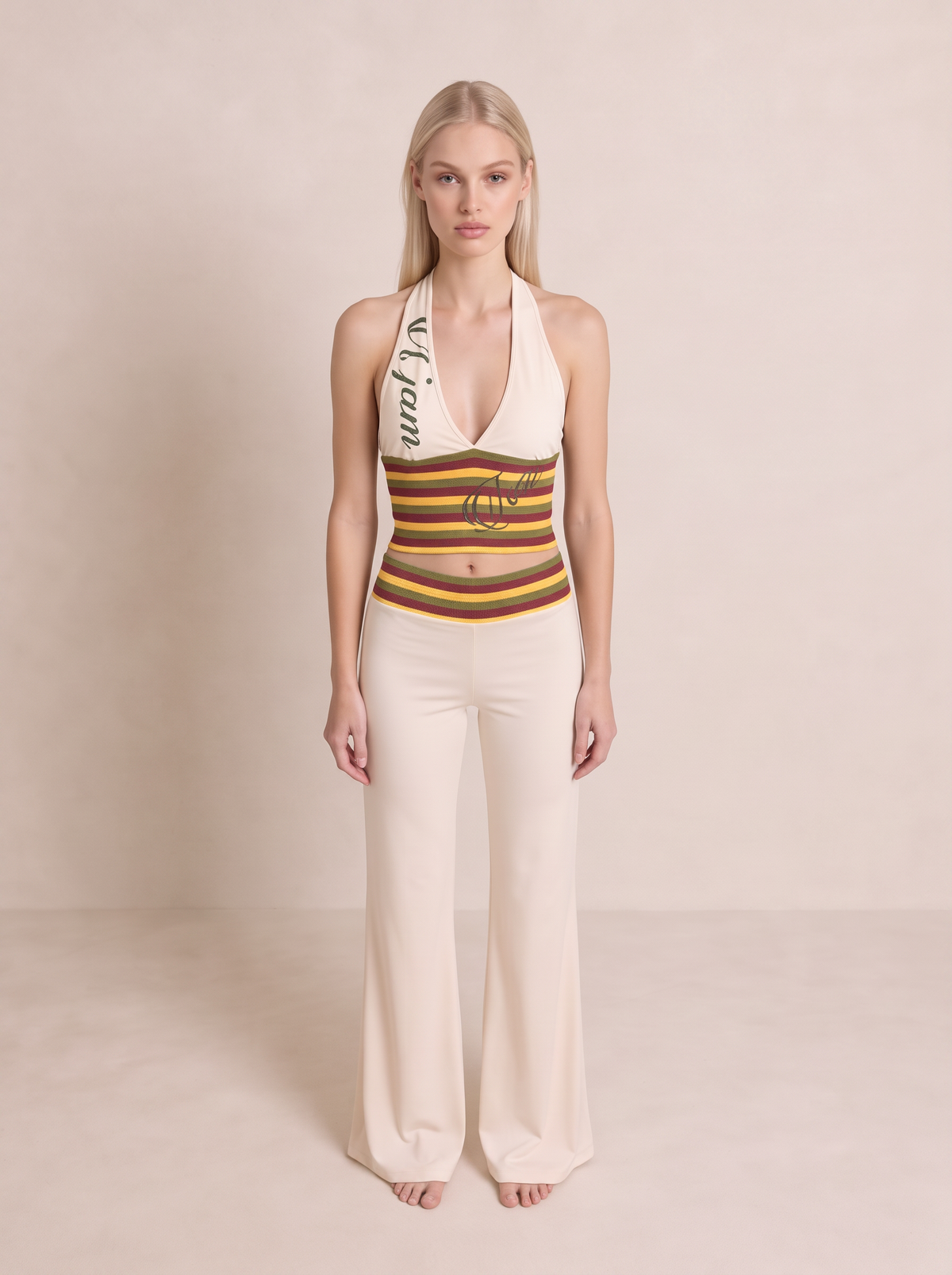 Striped Flare Set