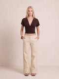 Cuffed Wide Leg Trousers