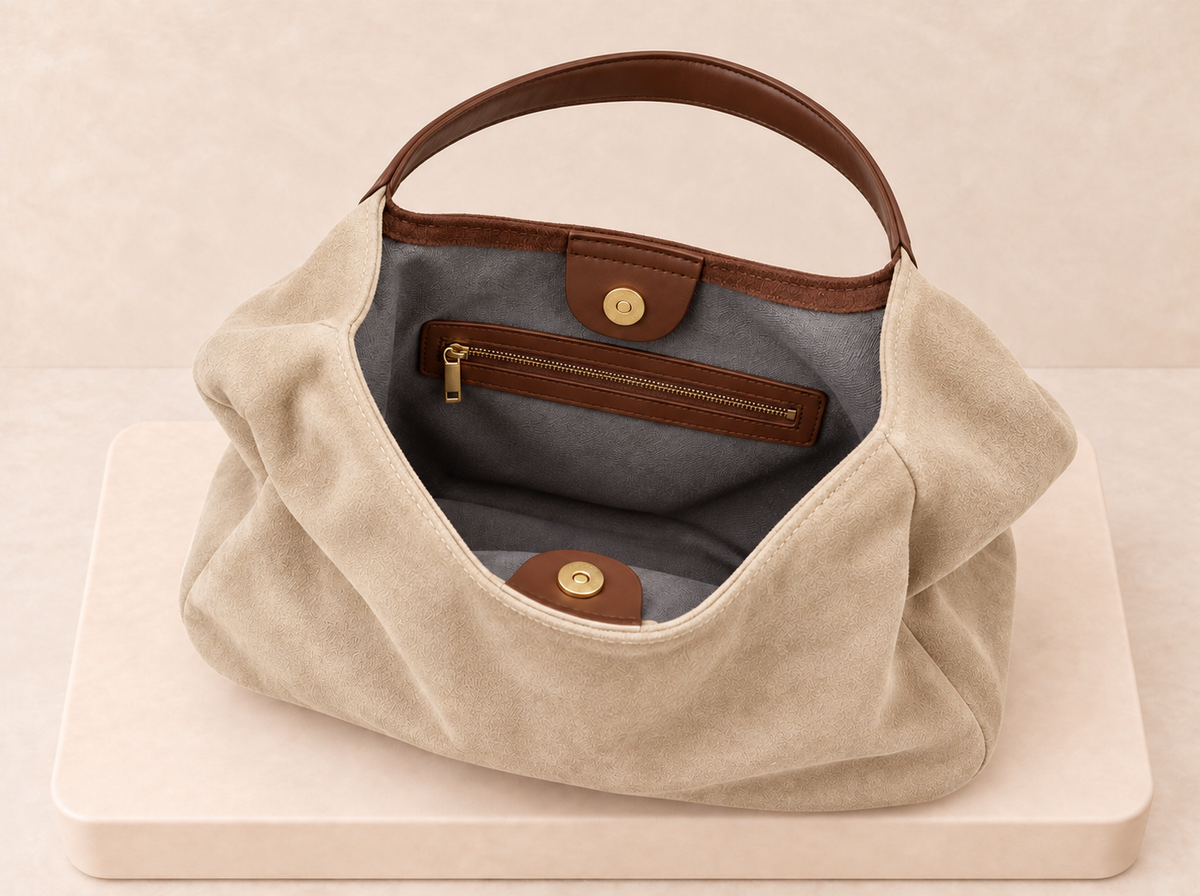 Suede Hobo Bag
