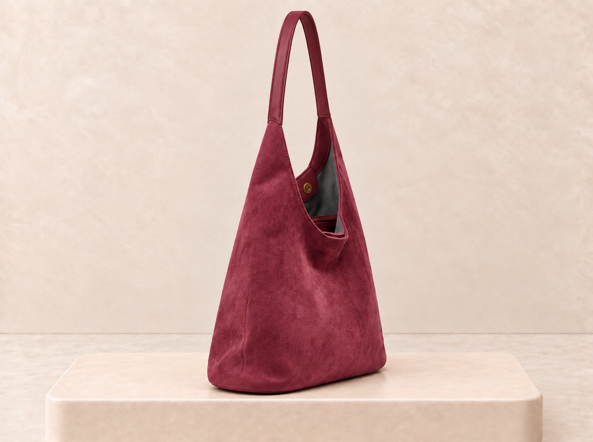 Suede Hobo Bag