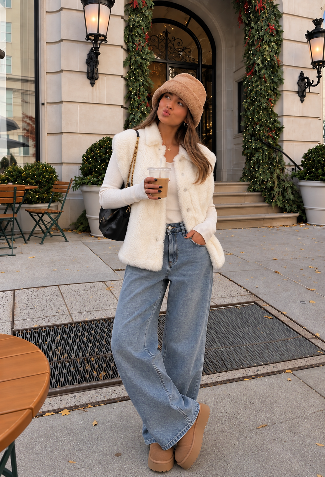 Faux Shearling Vest
