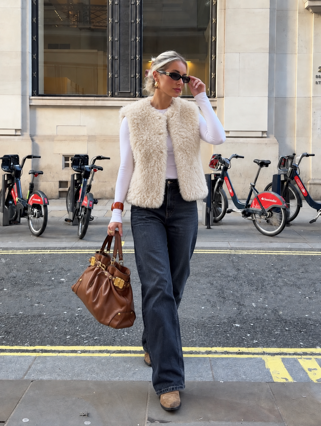 Faux Shearling Vest