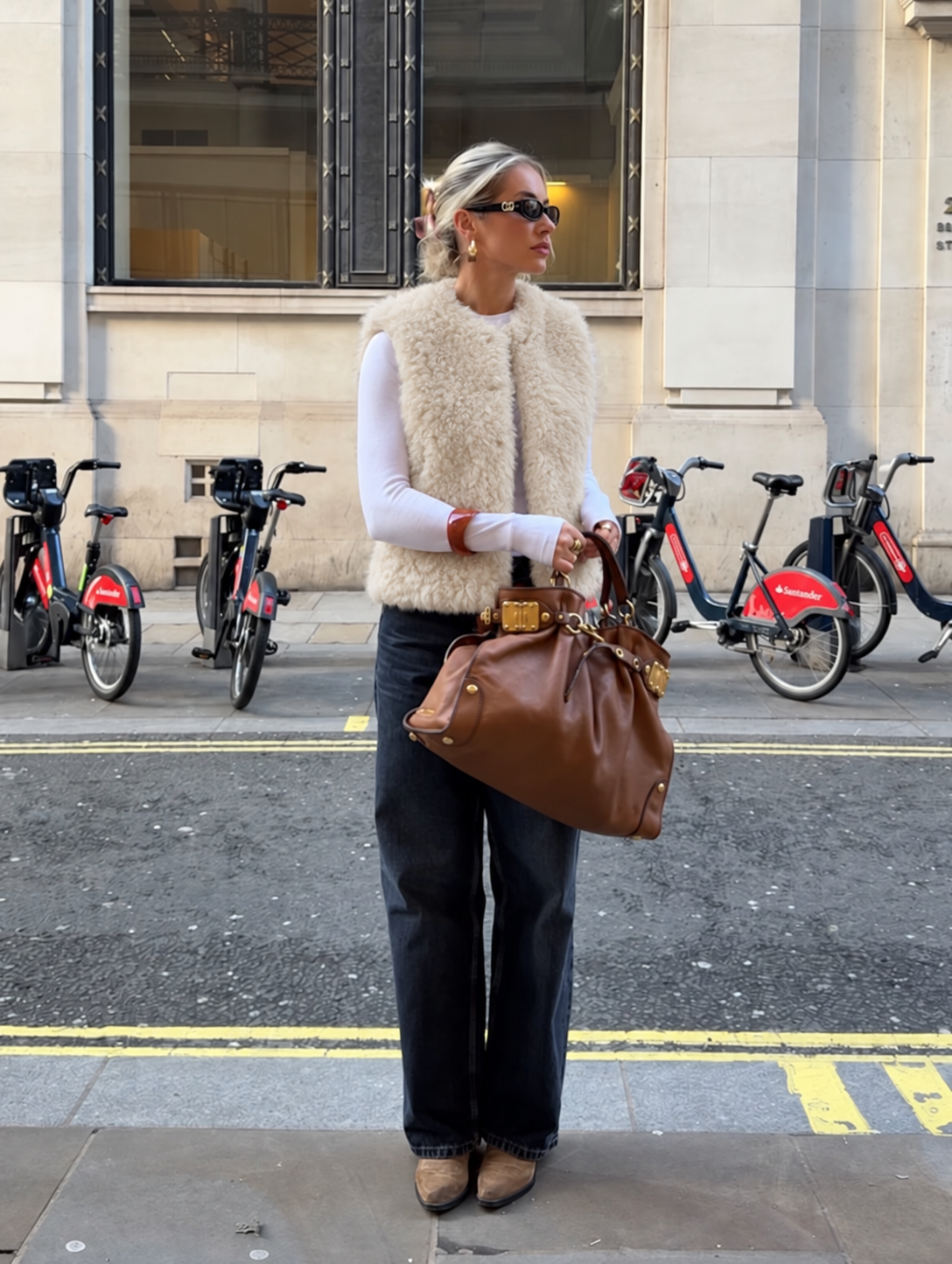 Faux Shearling Vest