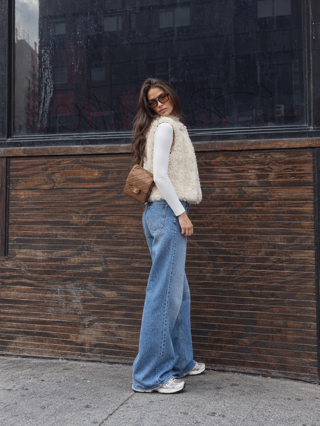 Faux Shearling Vest