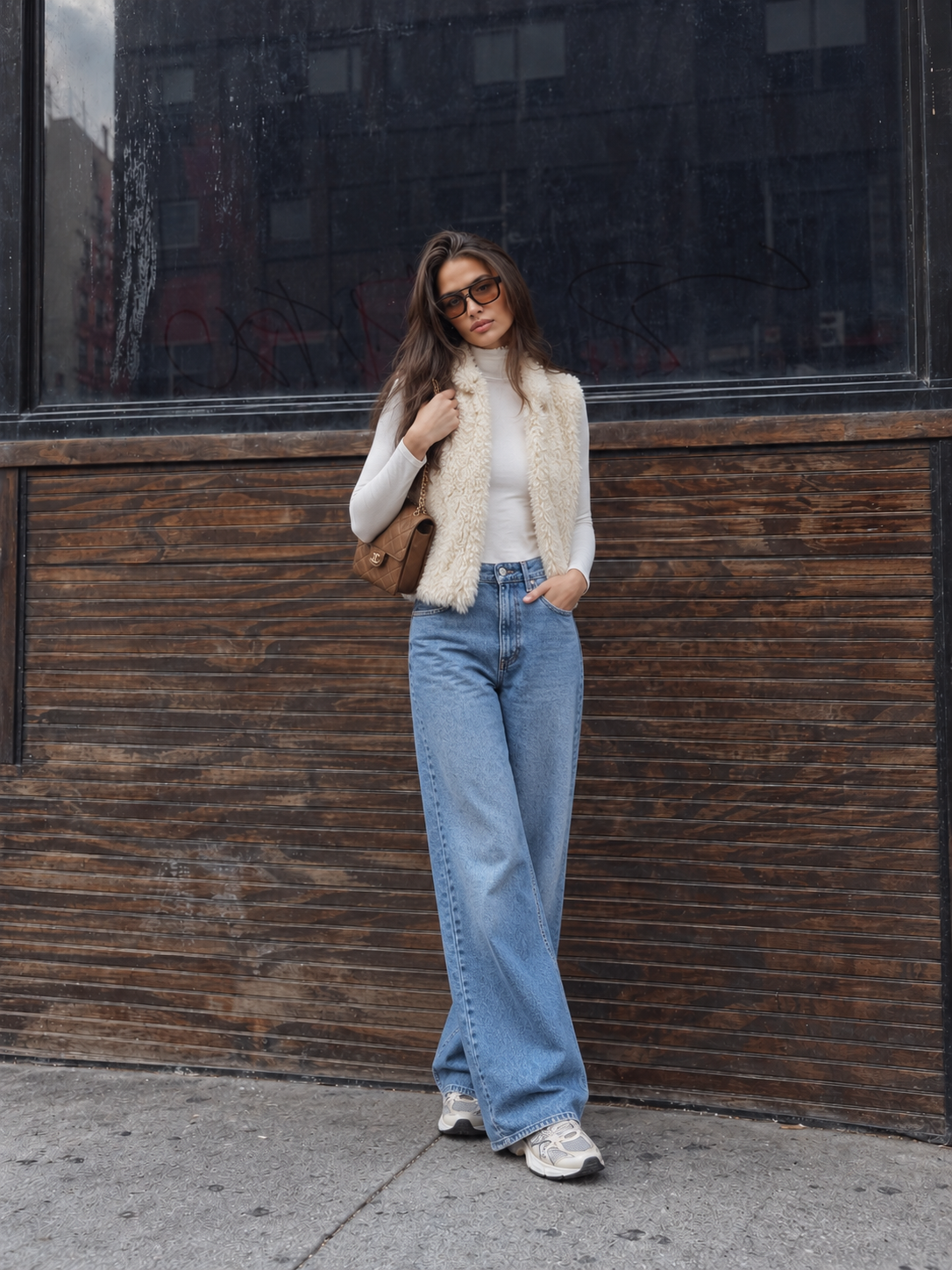 Faux Shearling Vest