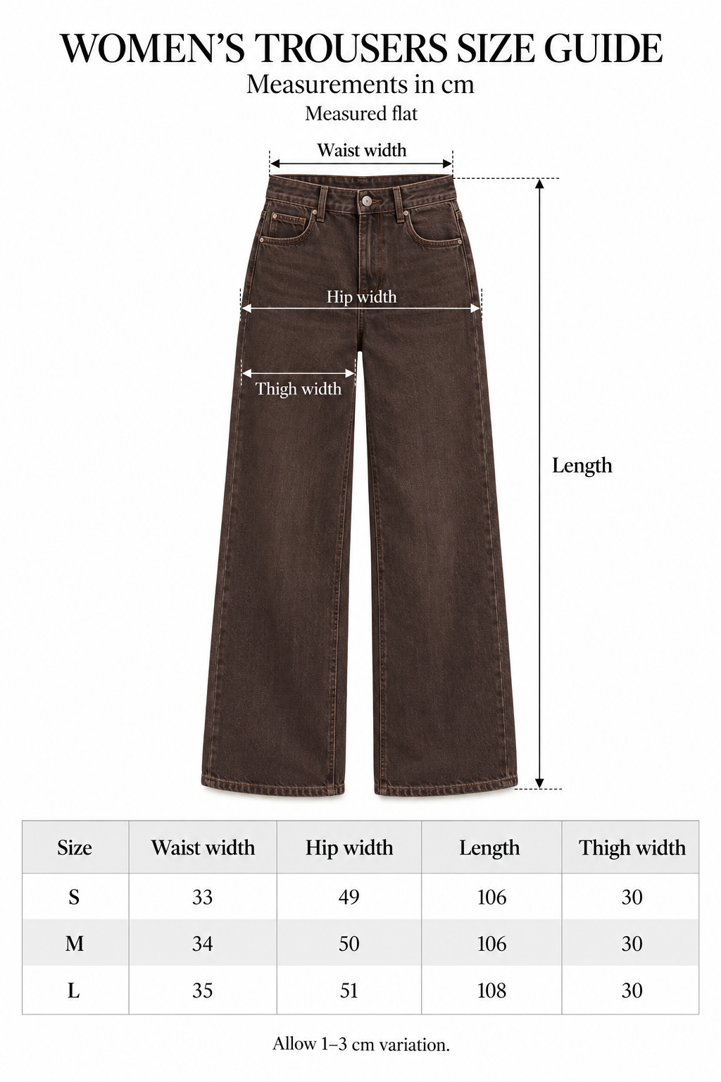 High Waist Wide Leg Jean