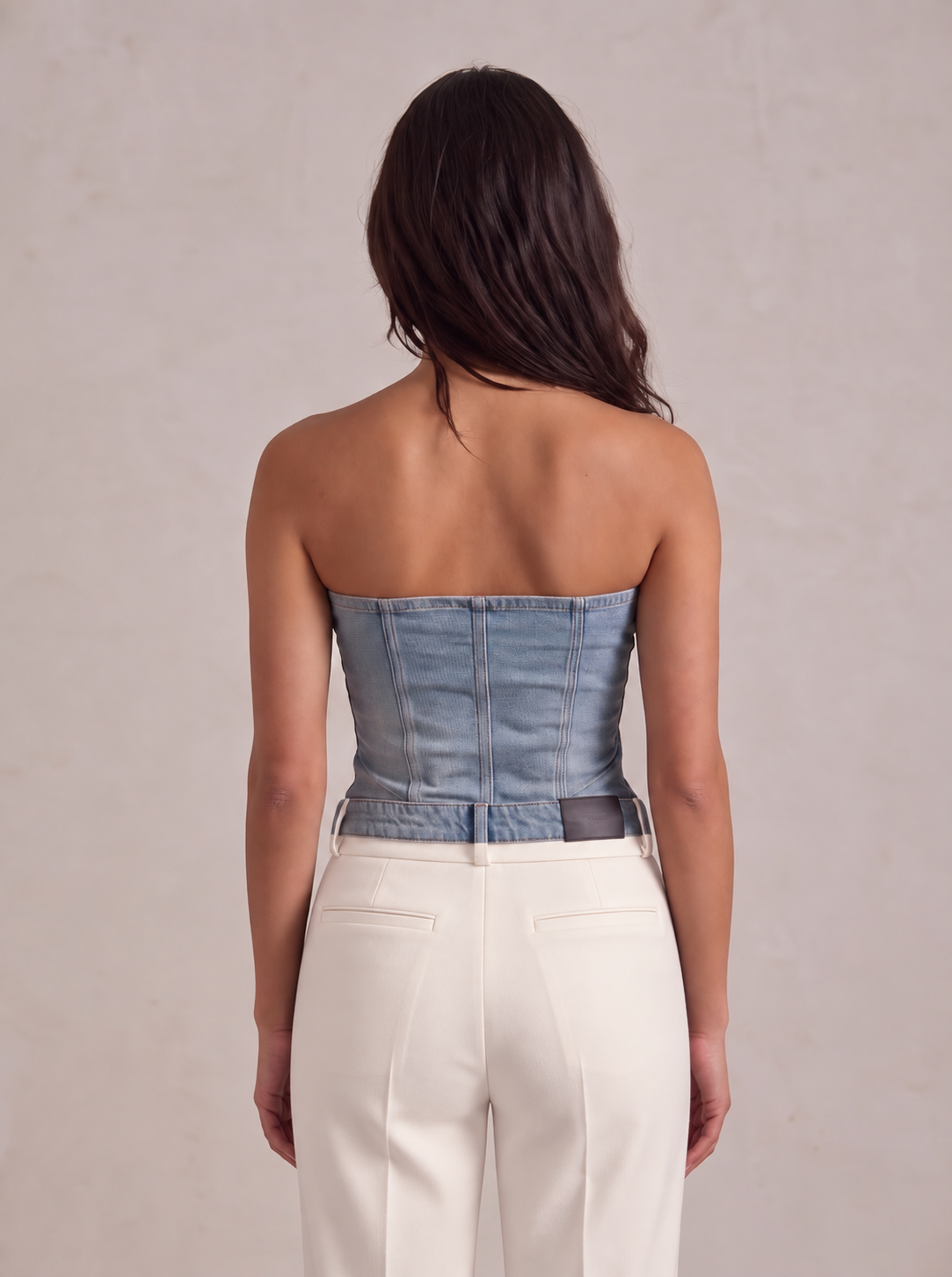 Denim Corset Top