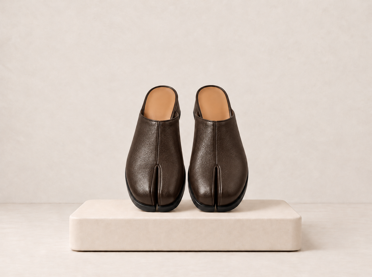 Split Toe Slip-On Flats