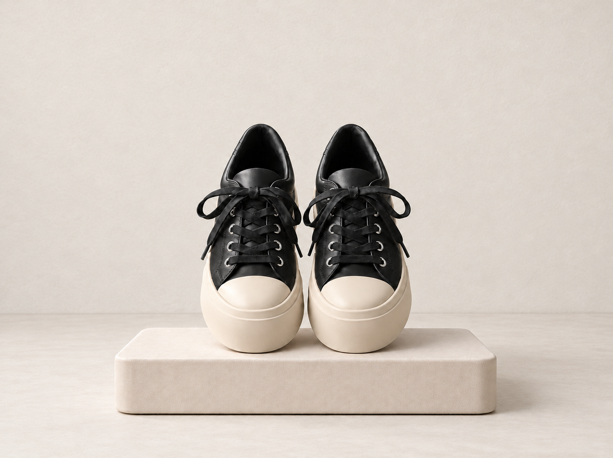 Platform Lace-Up Sneakers