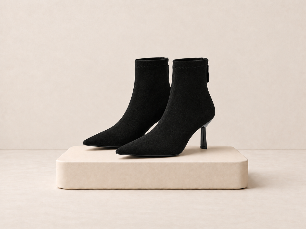Pointed Stiletto Ankle Boots