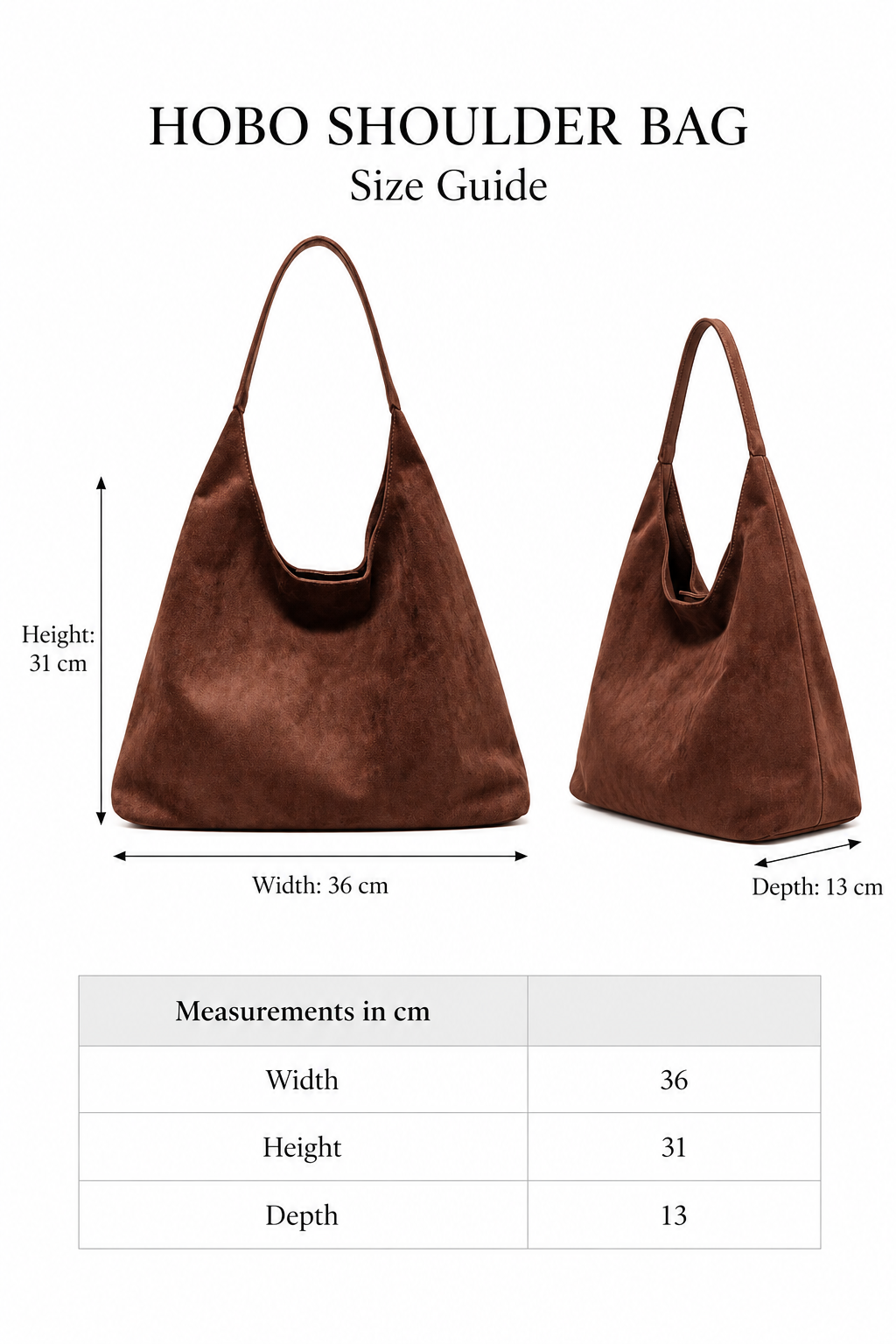 Suede Hobo Bag