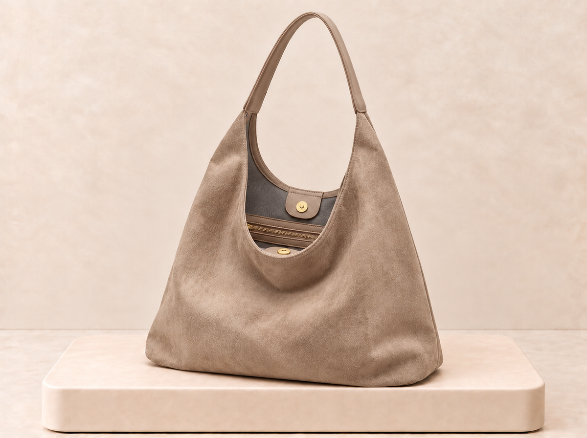 Suede Hobo Bag