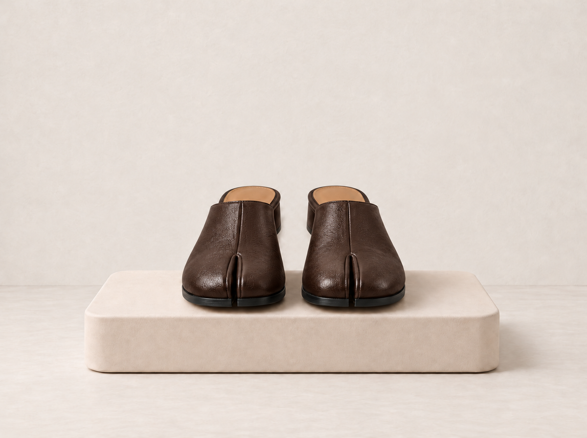 Split Toe Slip-On Flats