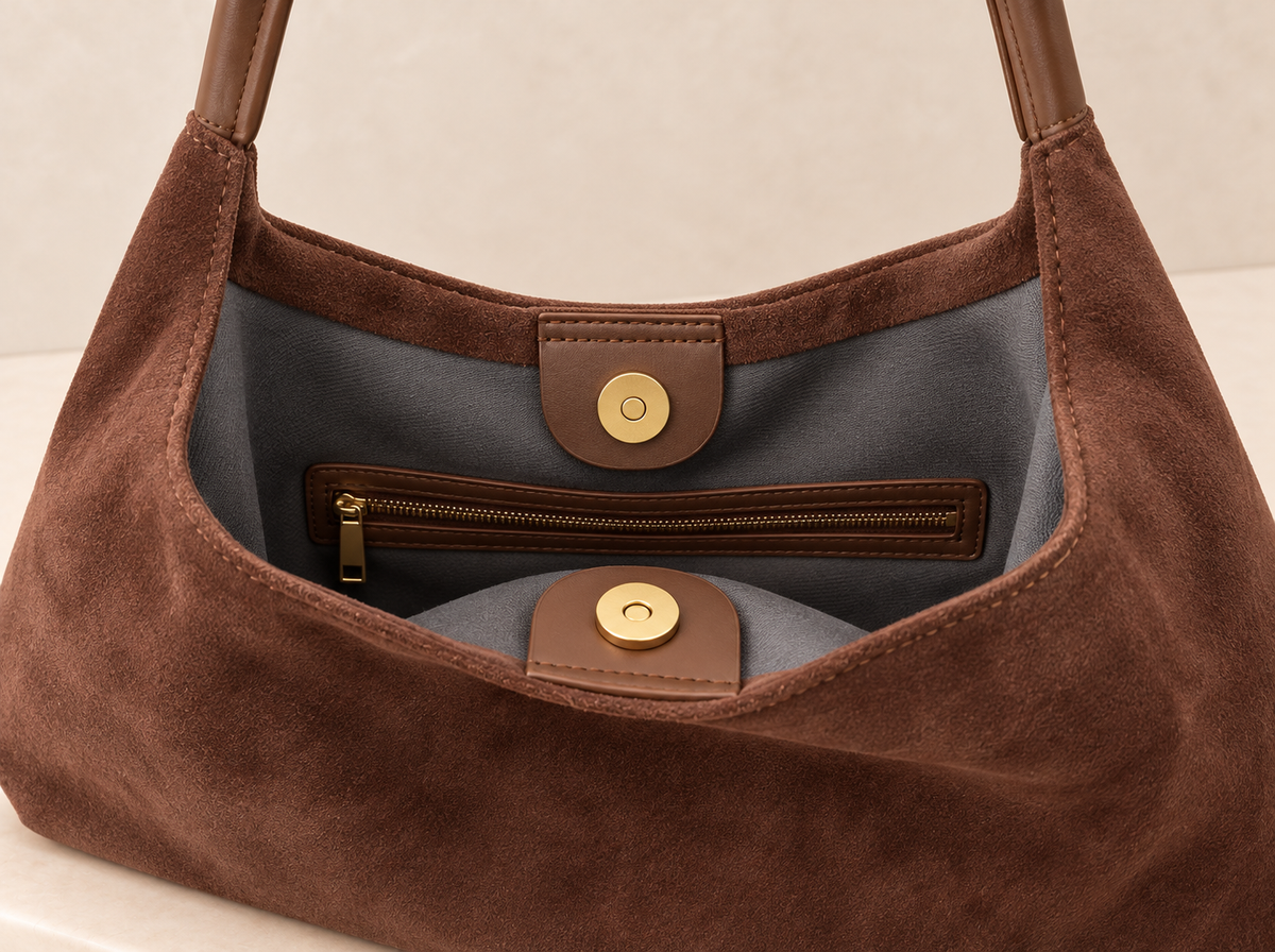Suede Hobo Bag