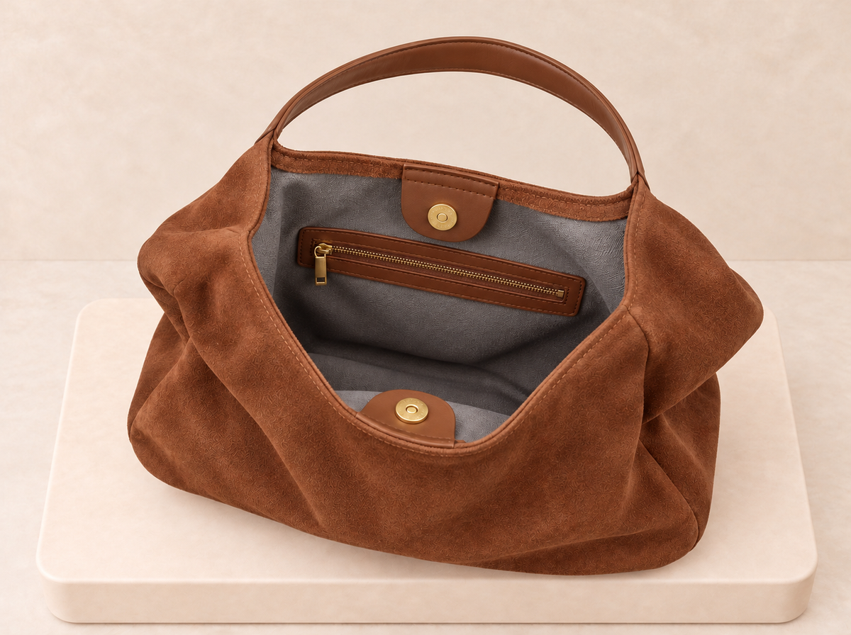 Suede Hobo Bag