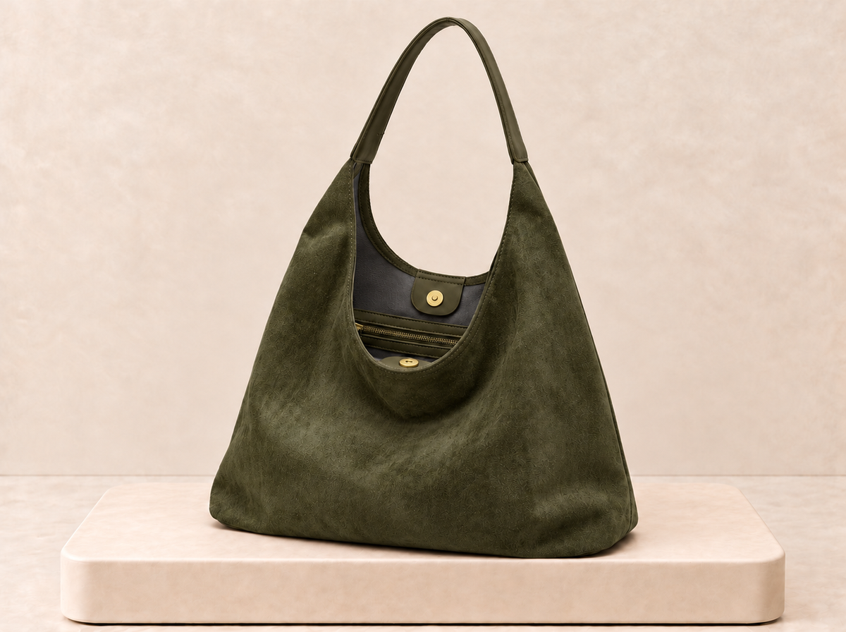 Suede Hobo Bag