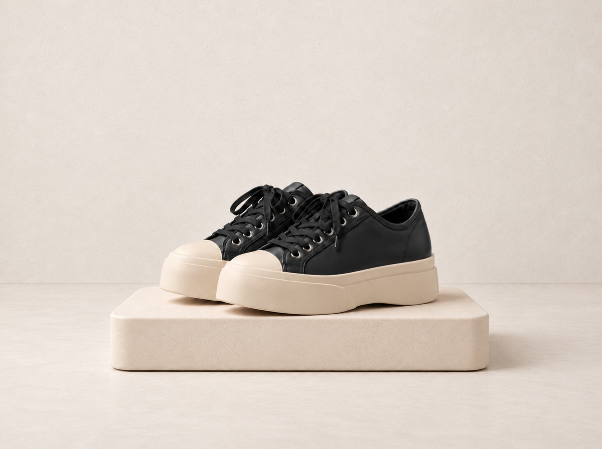 Platform Lace-Up Sneakers