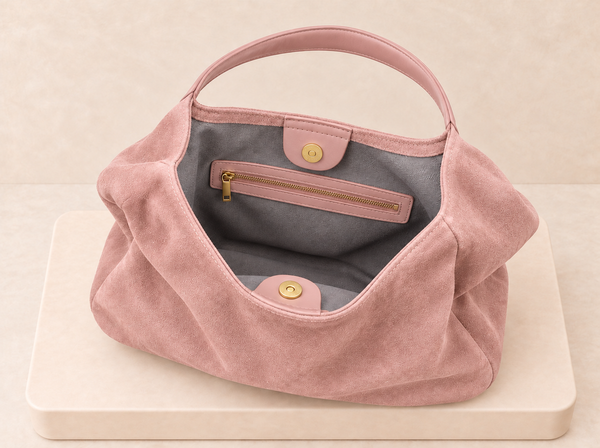 Suede Hobo Bag