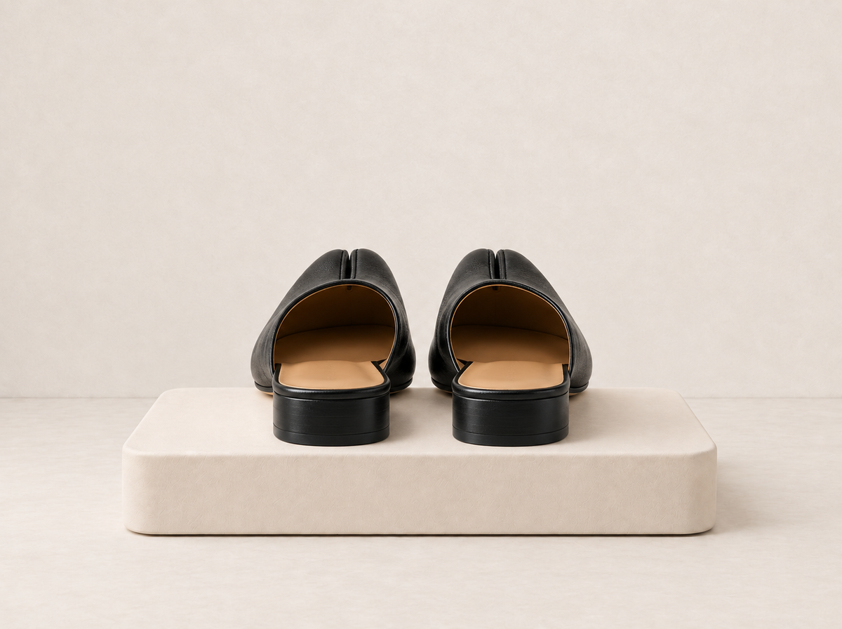 Split Toe Slip-On Flats