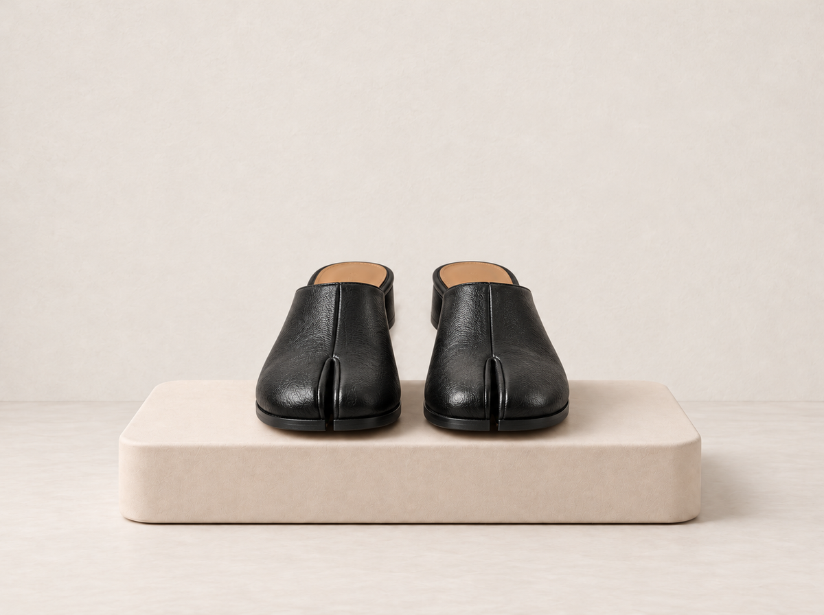 Split Toe Slip-On Flats