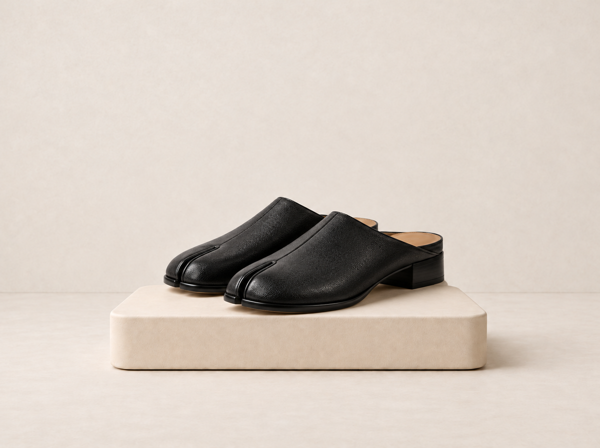 Split Toe Slip-On Flats