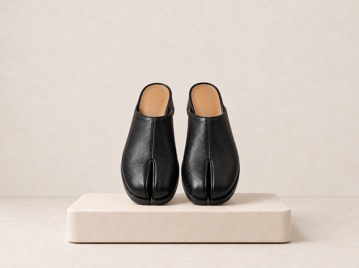 Split Toe Slip-On Flats