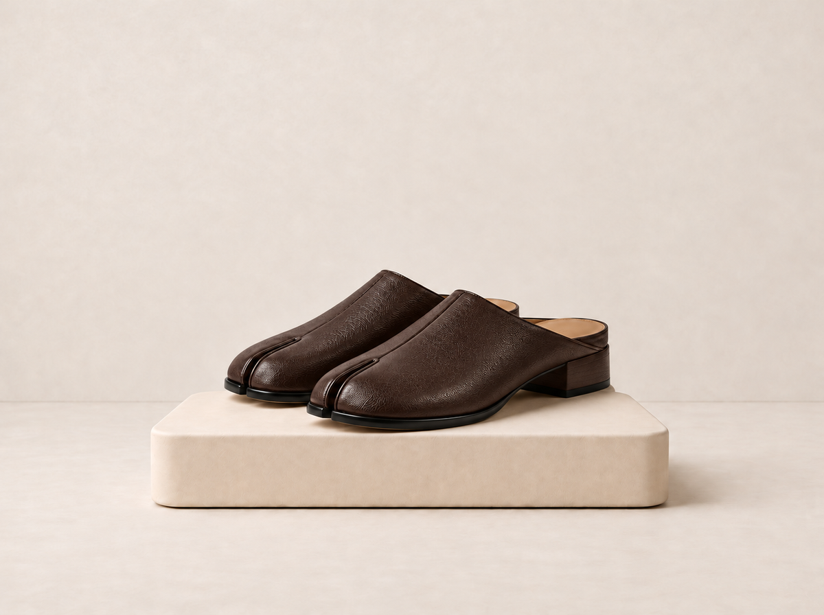 Split Toe Slip-On Flats