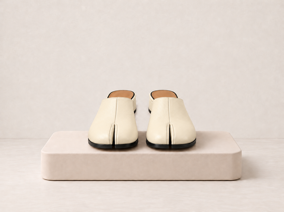 Split Toe Slip-On Flats