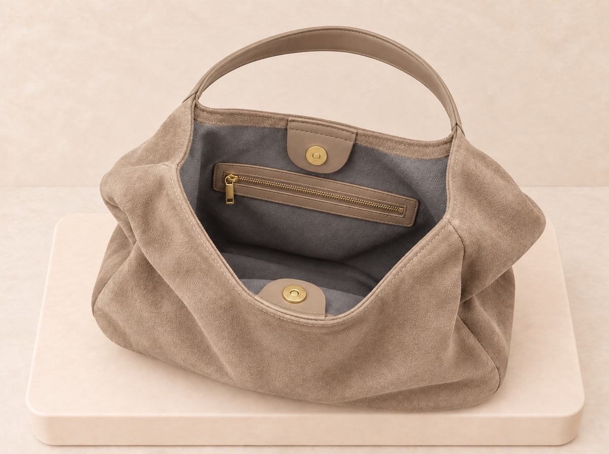 Suede Hobo Bag