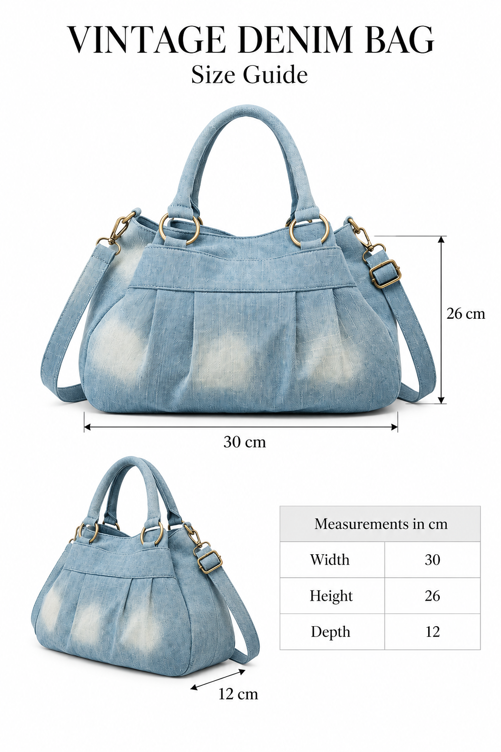 Vintage Denim Bag