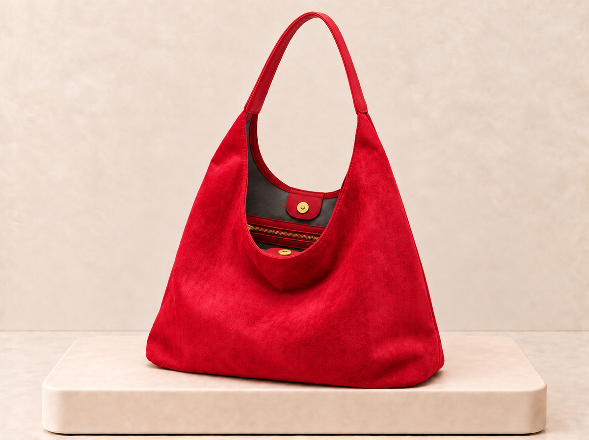 Suede Hobo Bag