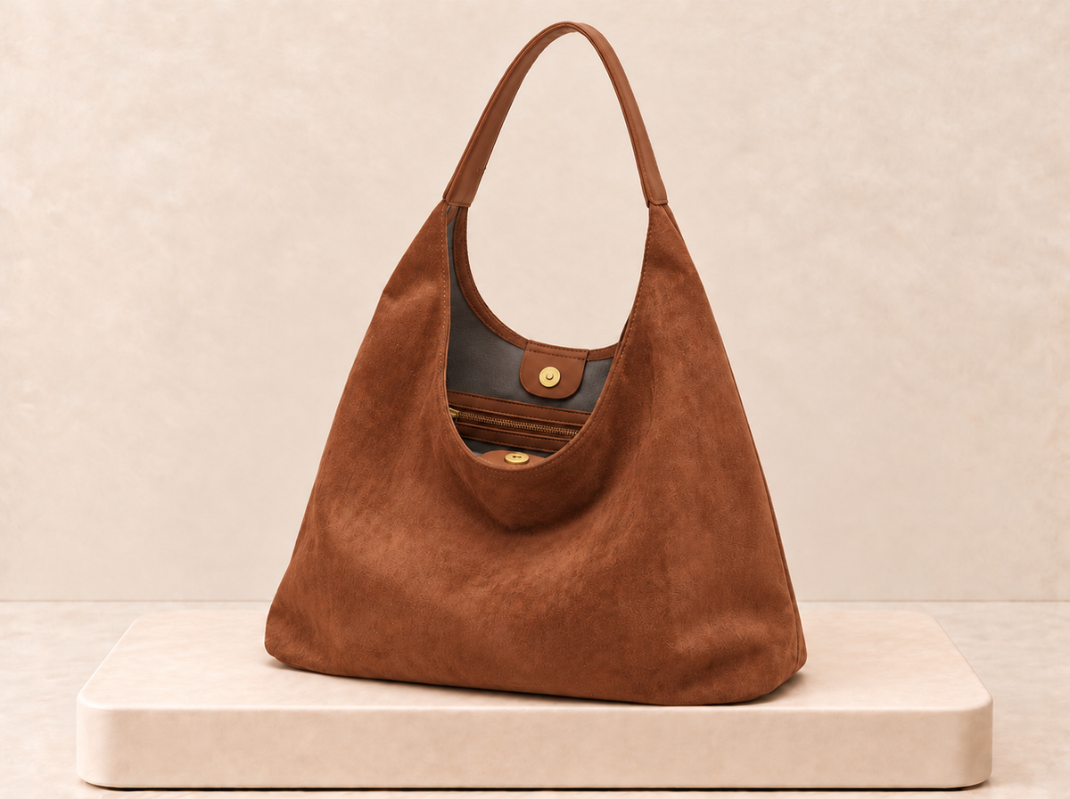 Suede Hobo Bag