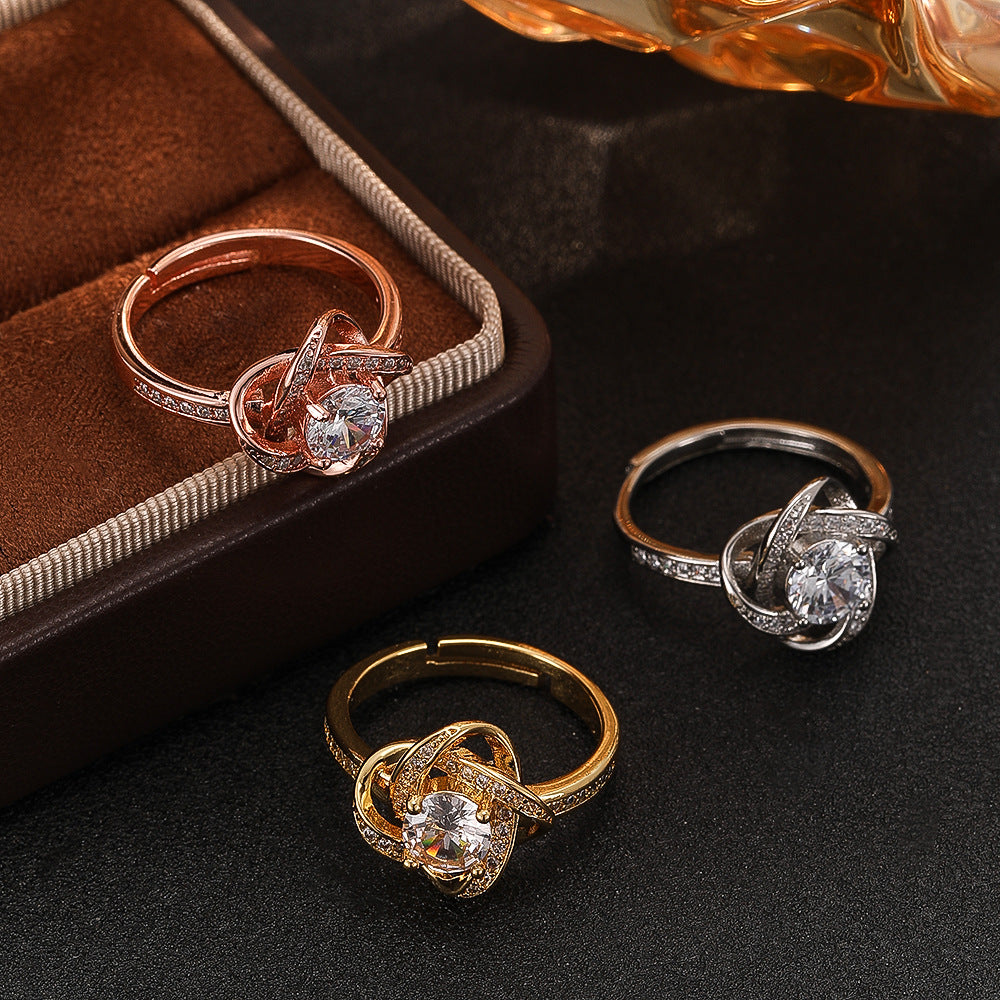 Twist Stone Ring