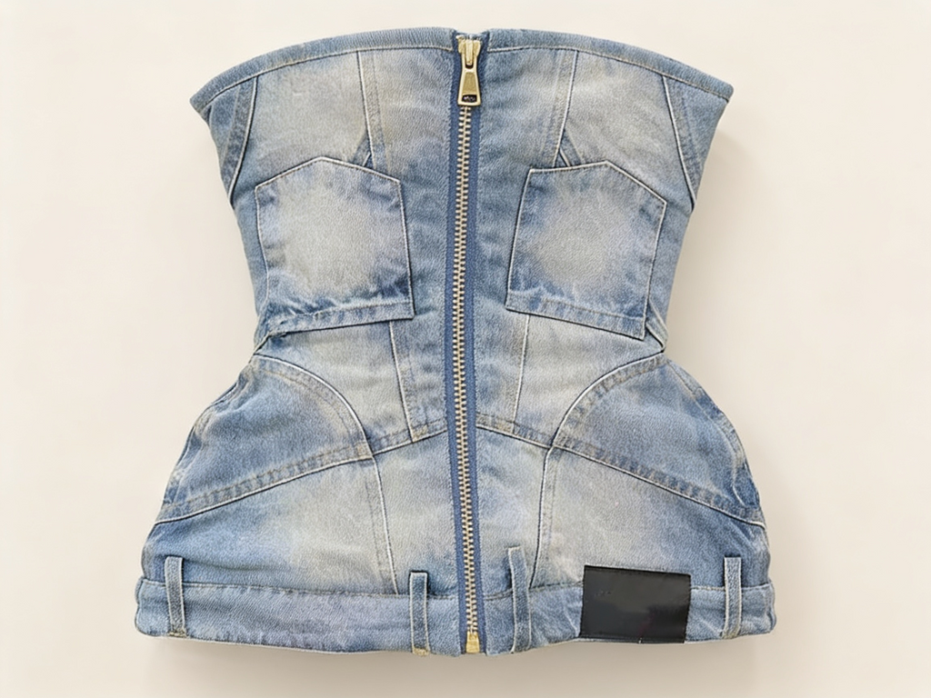 Denim Corset Top
