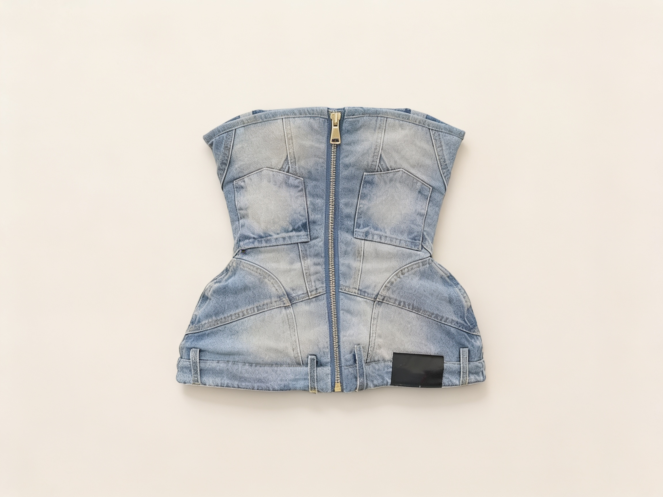 Denim Corset Top