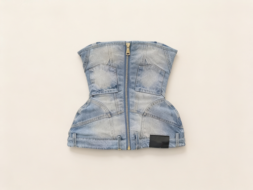 Denim Corset Top