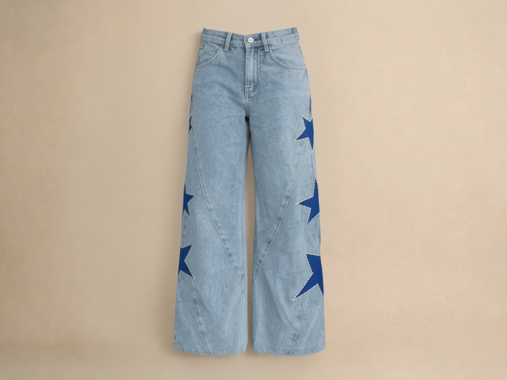 Star Print Jeans