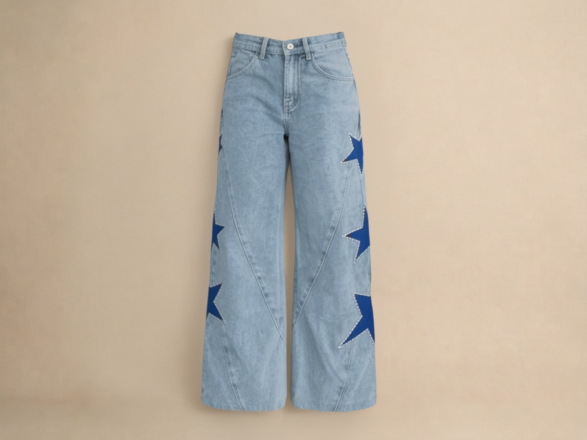 Star Print Jeans