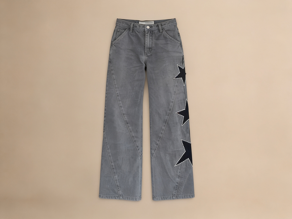 Star Print Jeans