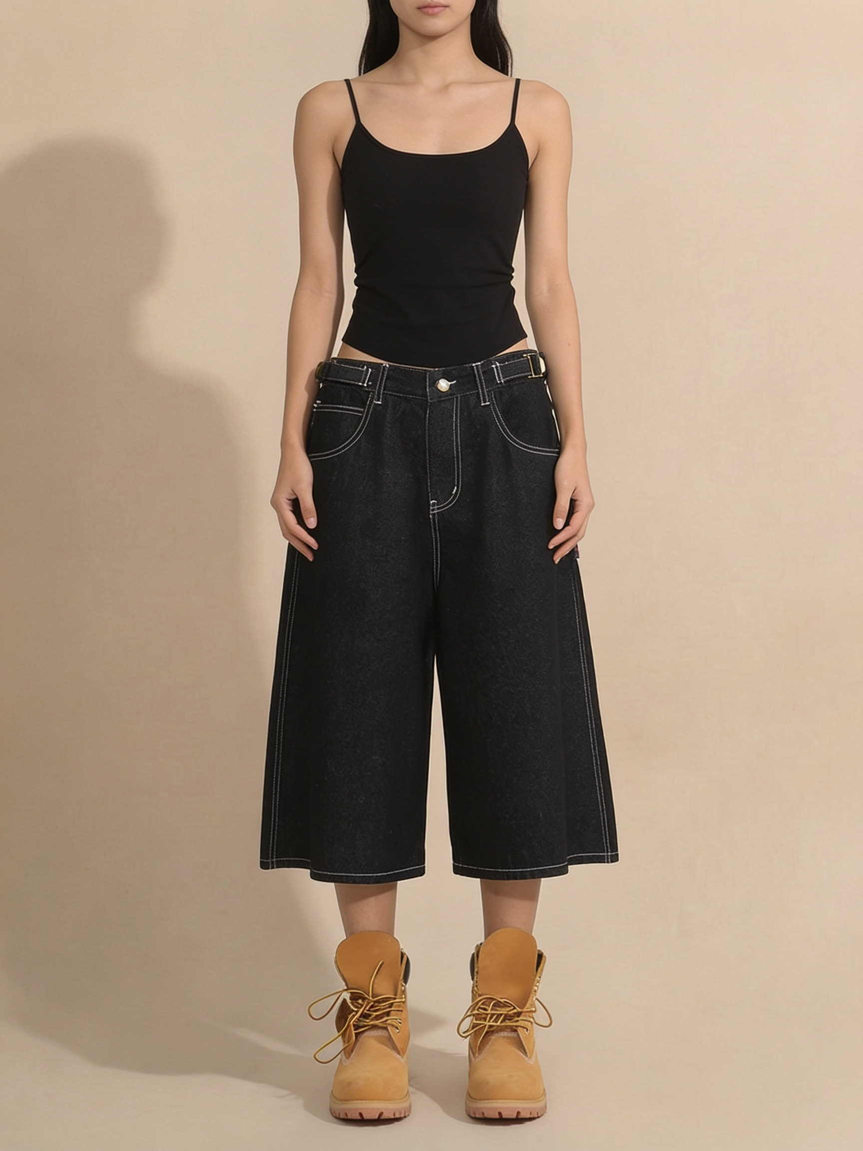 Cropped Wide Leg Jean
