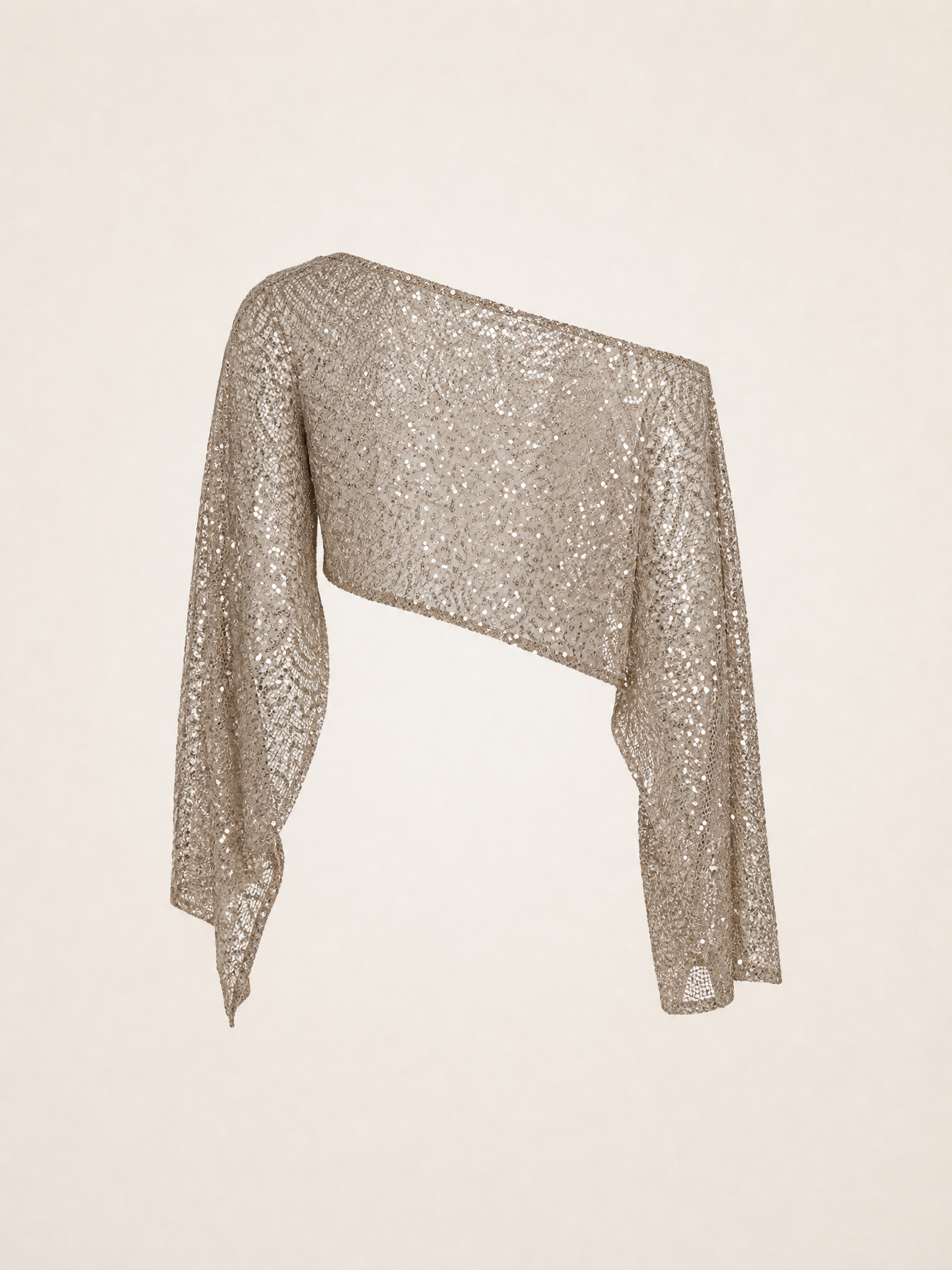 Sequin Cropped Blouse