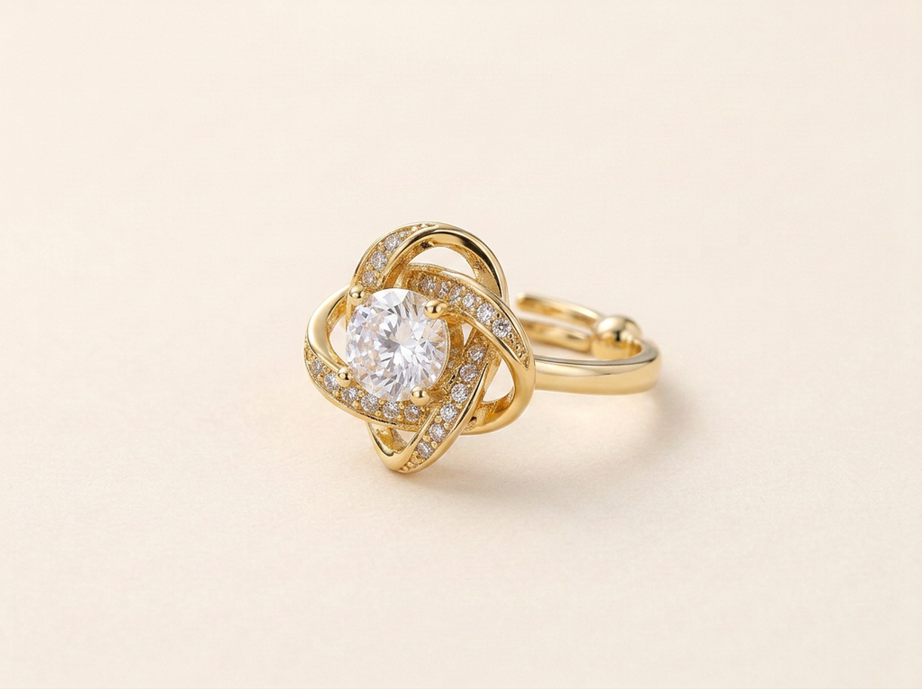Twist Stone Ring