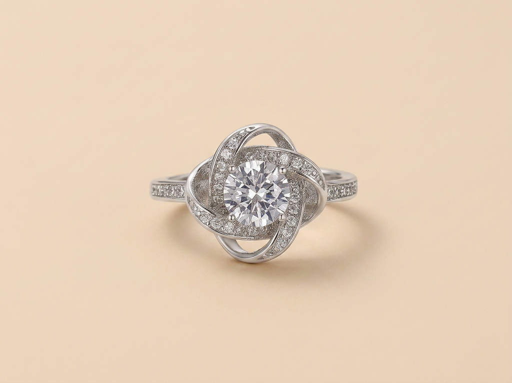 Twist Stone Ring