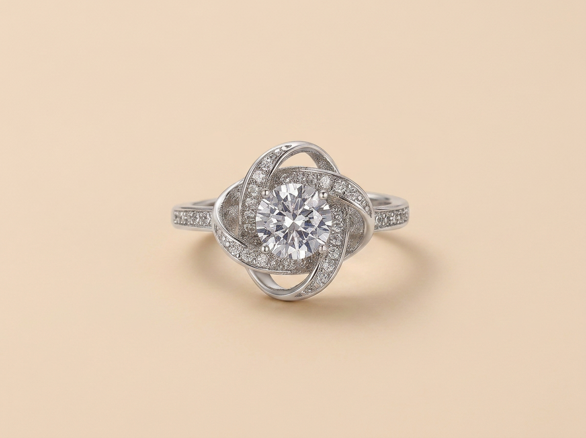 Twist Stone Ring