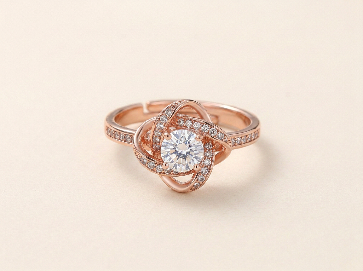 Twist Stone Ring
