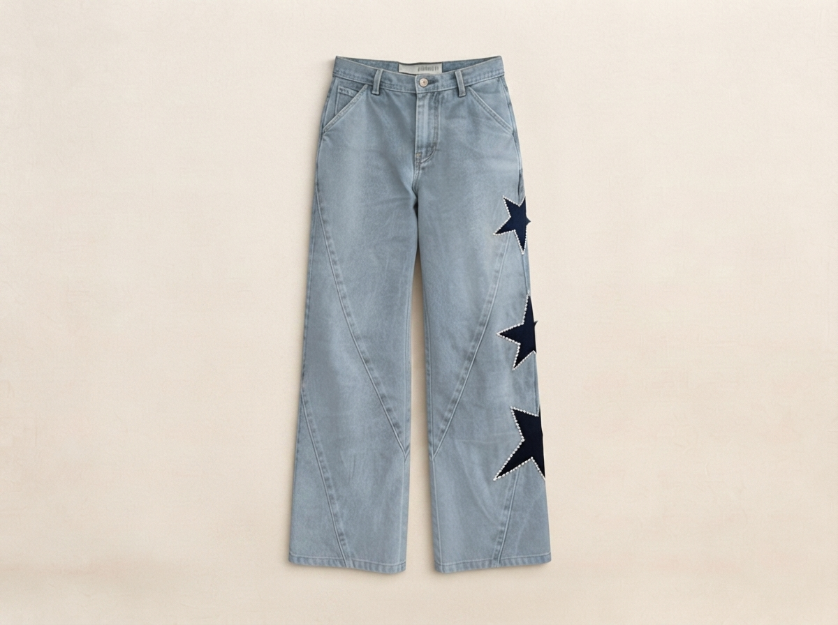 Star Print Jeans