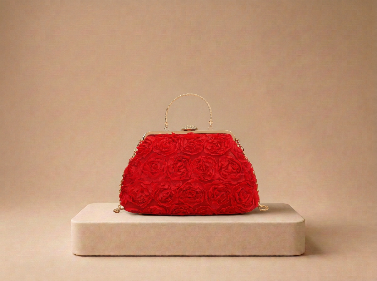 Rose Clutch Bag