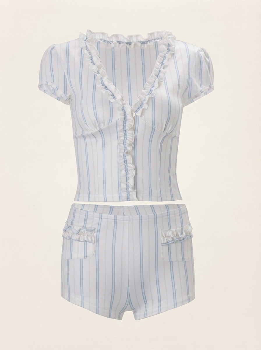 Ruffle Stripe Set
